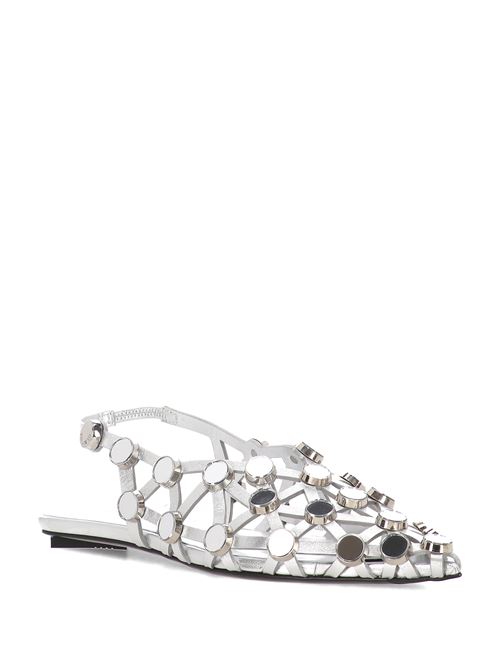 Ballerina ''Grid'' silver THE ATTICO | 250WSH00801002